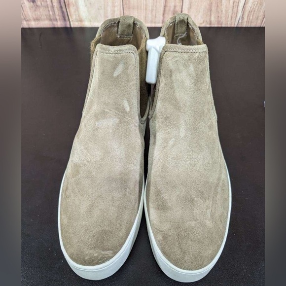 Vince Warren Suede High Top Slip-On Sneakers/Boots, Tan-Sz 9M lamb fur - Picture 4 of 8